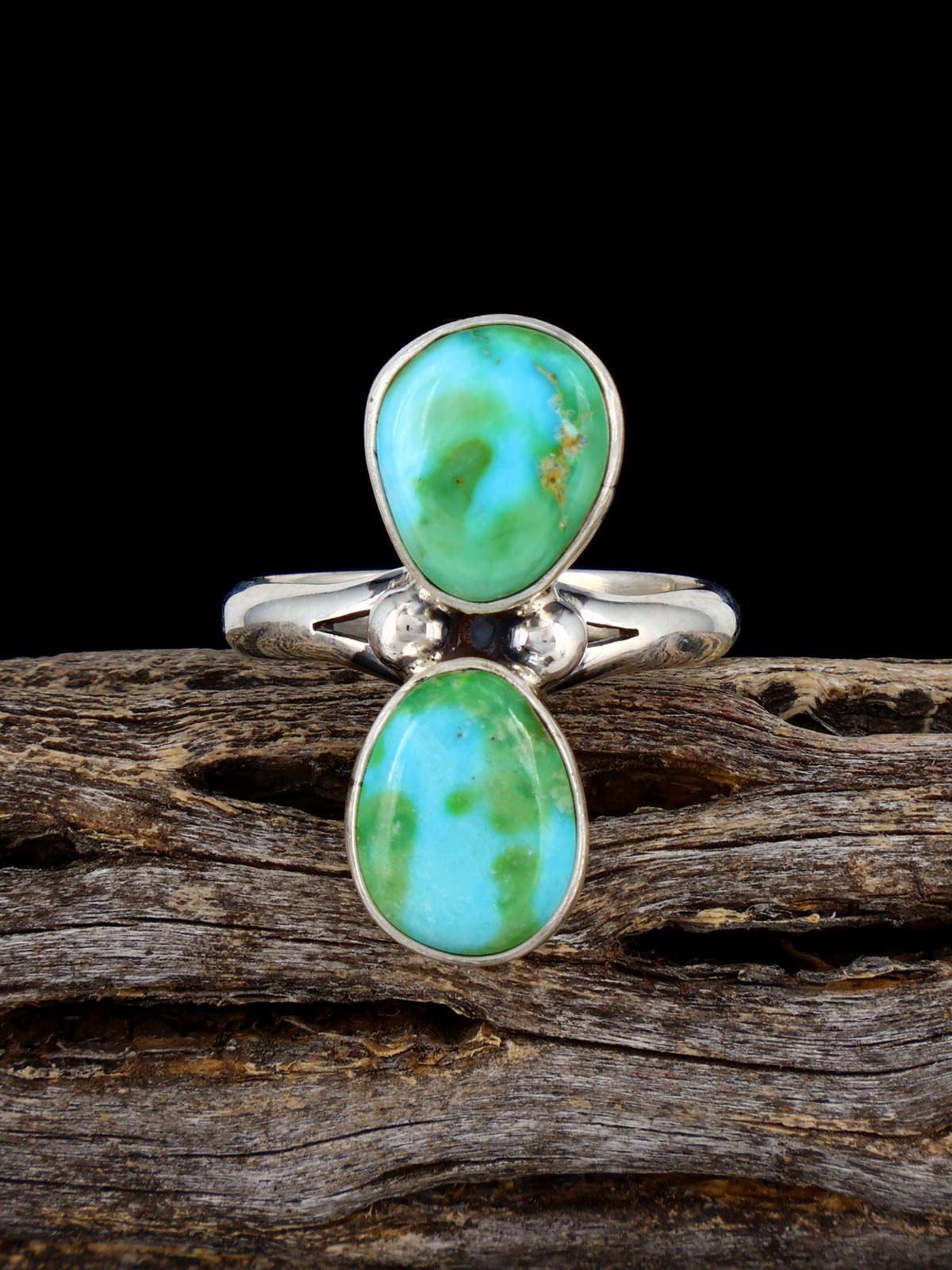 Navajo Sonoran Gold Turquoise Ring, Size 9