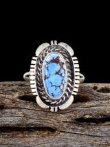 Bague turquoise Golden Hill, taille 6 1/2