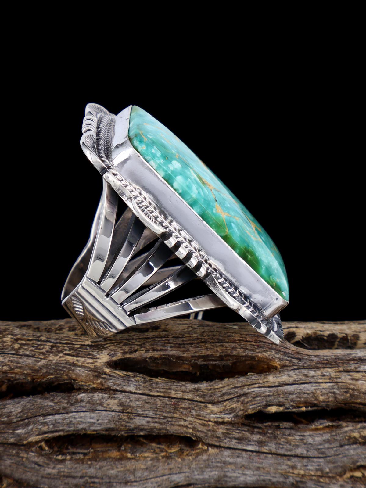 Natural Royston Turquoise Ring, Size 7 1/2 - PuebloDirect.com