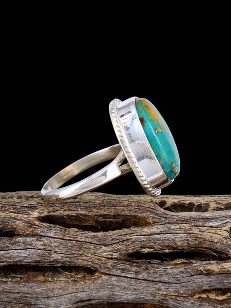 Native American-Made Armenian Turquoise Ring, Size 8 1/2 - PuebloDirect.com