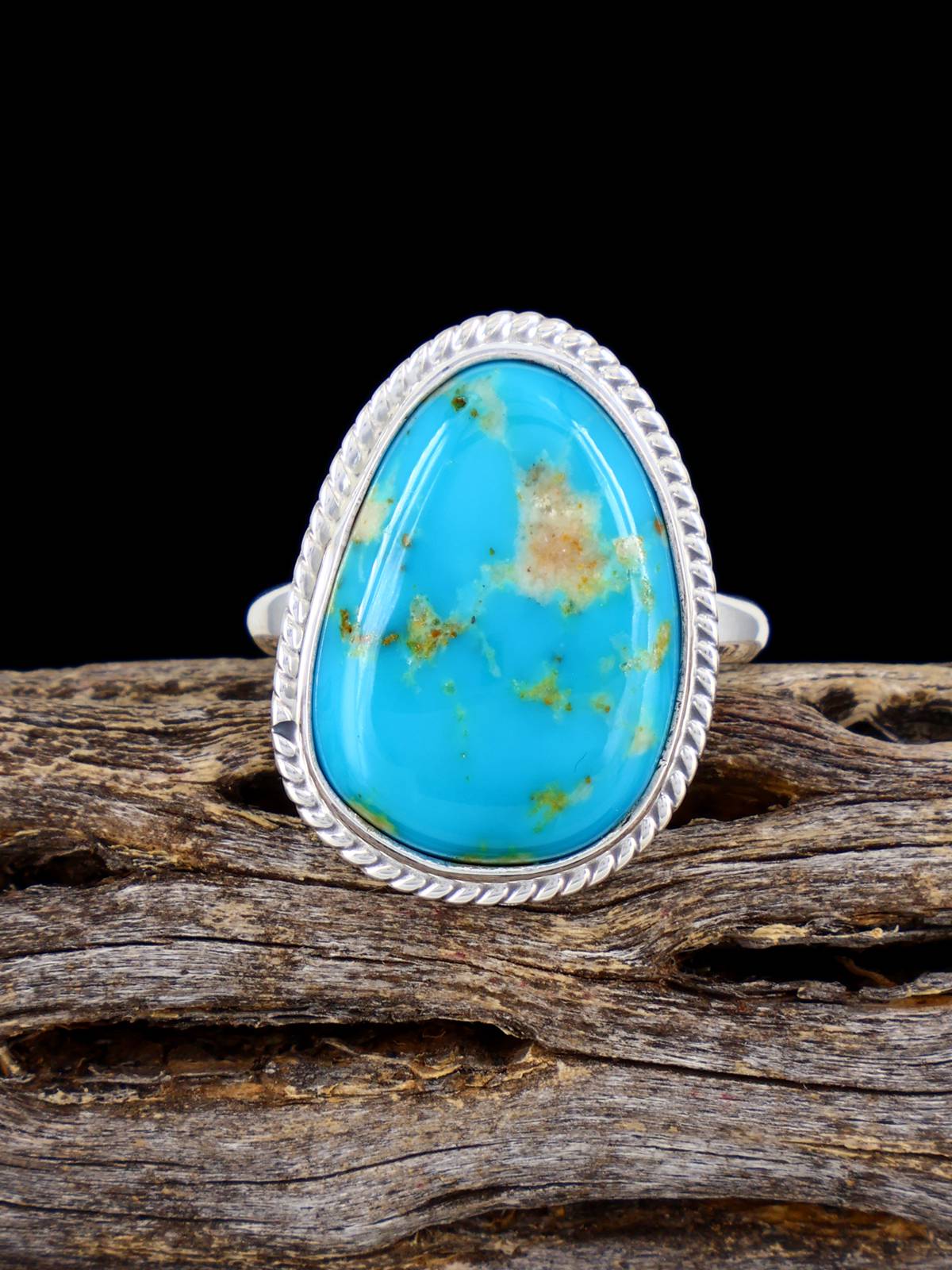 Native American-Made Armenian Turquoise Ring, Size 8 - PuebloDirect.com