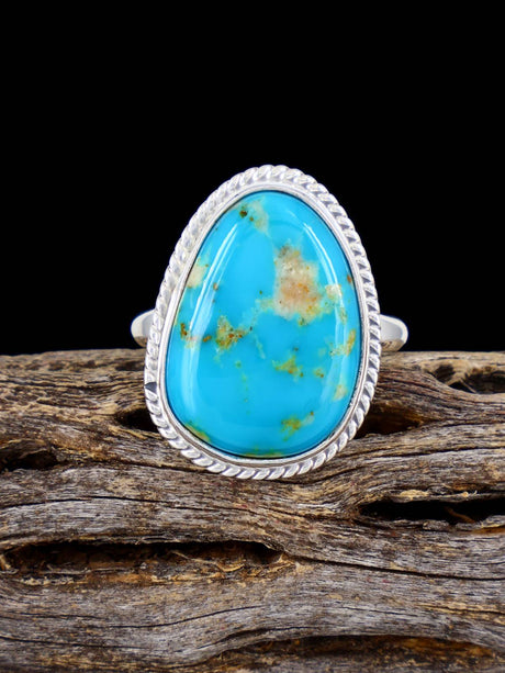 Native American-Made Armenian Turquoise Ring, Size 8 - PuebloDirect.com