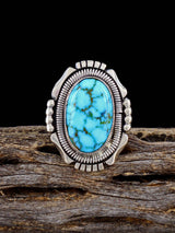 Native American Kingman Turquoise Ring, Size 8 - PuebloDirect.com