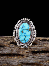 Native American Kingman Turquoise Ring, Size 6 1/2 - PuebloDirect.com