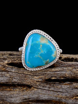 Native American-Made Armenian Turquoise Ring, Size 8 - PuebloDirect.com
