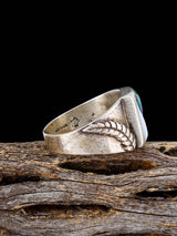 Vintage Native Sterling Silver Multistone Inlay Ring, Size 9 1/2 - PuebloDirect.com