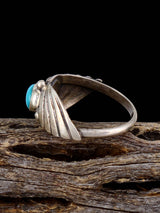 Estate Native Sterling Silver Turquoise Ring, Size 5 1/2 - PuebloDirect.com