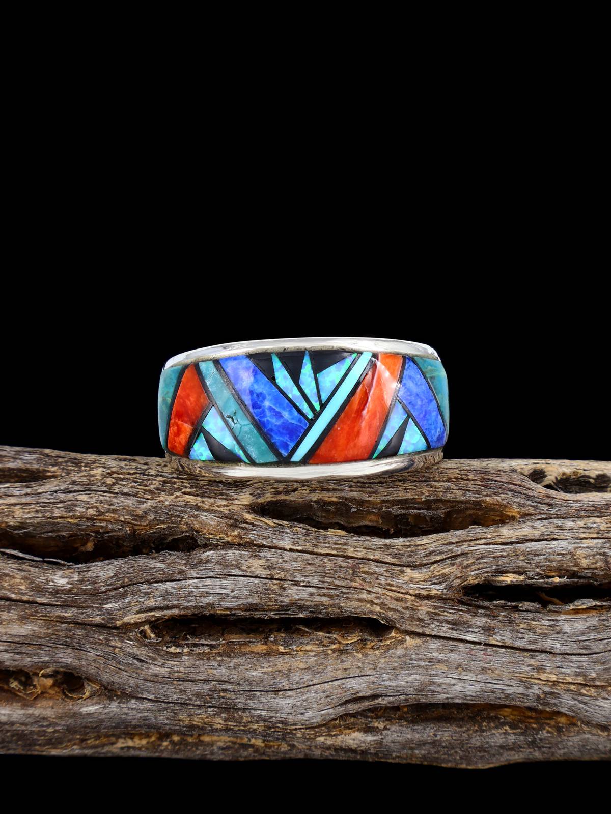 Navajo Multistone Inlay Ring Size 11 1/2