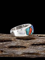 Navajo Multistone Inlay Ring Size 11 1/2