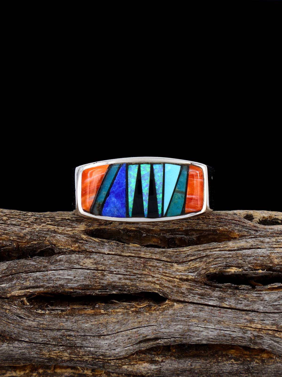 Navajo Multistone Inlay Ring Size 9 1/2