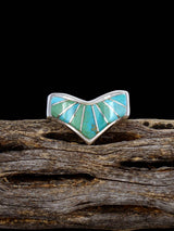 Navajo Turquoise Inlay Ring Size 7