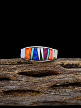 Navajo Multistone Inlay Ring Size 9 1/2