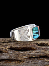 Navajo Multistone Inlay Ring Size 9