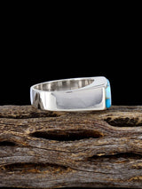 Navajo Turquoise and Opalite Inlay Ring Size 9 1/2