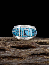 Navajo Turquoise Inlay Ring Size 7