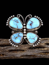 Kingman Redweb Bague en argent sterling turquoise, taille 10,5