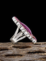 Navajo Spiny Oyster Cluster Ring, Size 7 3/4