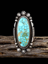 Bague Navajo Lapis Bleu Vif, Taille 8 1/2