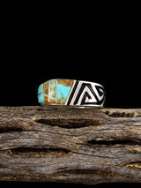 Navajo Turquoise Inlay Ring, Size 11