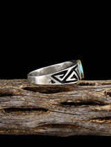 Navajo Turquoise Inlay Ring, Size 11