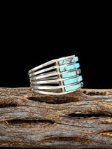 Anneau de corail méditerranéen Navajo, taille 8 1/2