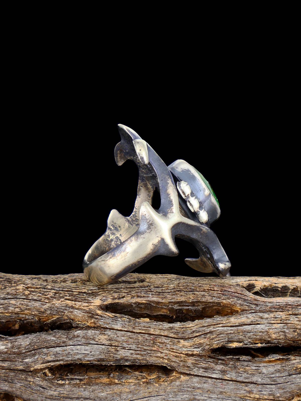 Navajo Sonoran Gold Turquoise Ring, Size 6 1/2