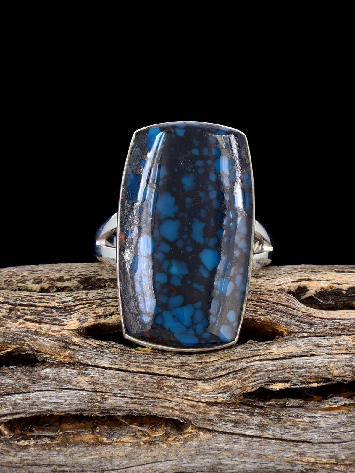 Navajo Cloud Mountain Turquoise Ring, Size 8