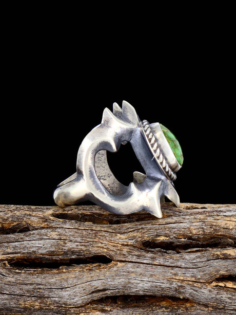 Navajo Sonoran Gold Turquoise Ring, Size 8 1/2