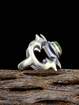 Navajo Sonoran Gold Turquoise Ring, Size 9
