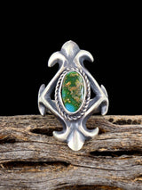 Navajo Sonoran Gold Turquoise Ring, Size 6 1/2