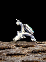 Navajo Sonoran Gold Turquoise Ring, Size 6 1/2