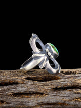 Bague Navajo en argent sterling naturel Golden Hill Turquoise, taille 7