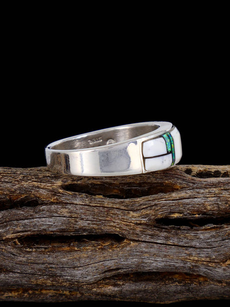 Bague Navajo Lapis Bleu Vif, Taille 8 1/2