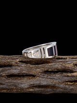 Bague incrustée de turquoise en or Sonoran Taille 12