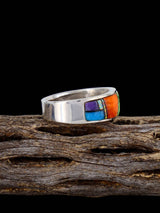 Bague Navajo Lapis Bleu Vif, Taille 8 1/2