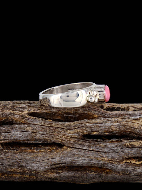 Navajo Pink Conch Ring Size 6