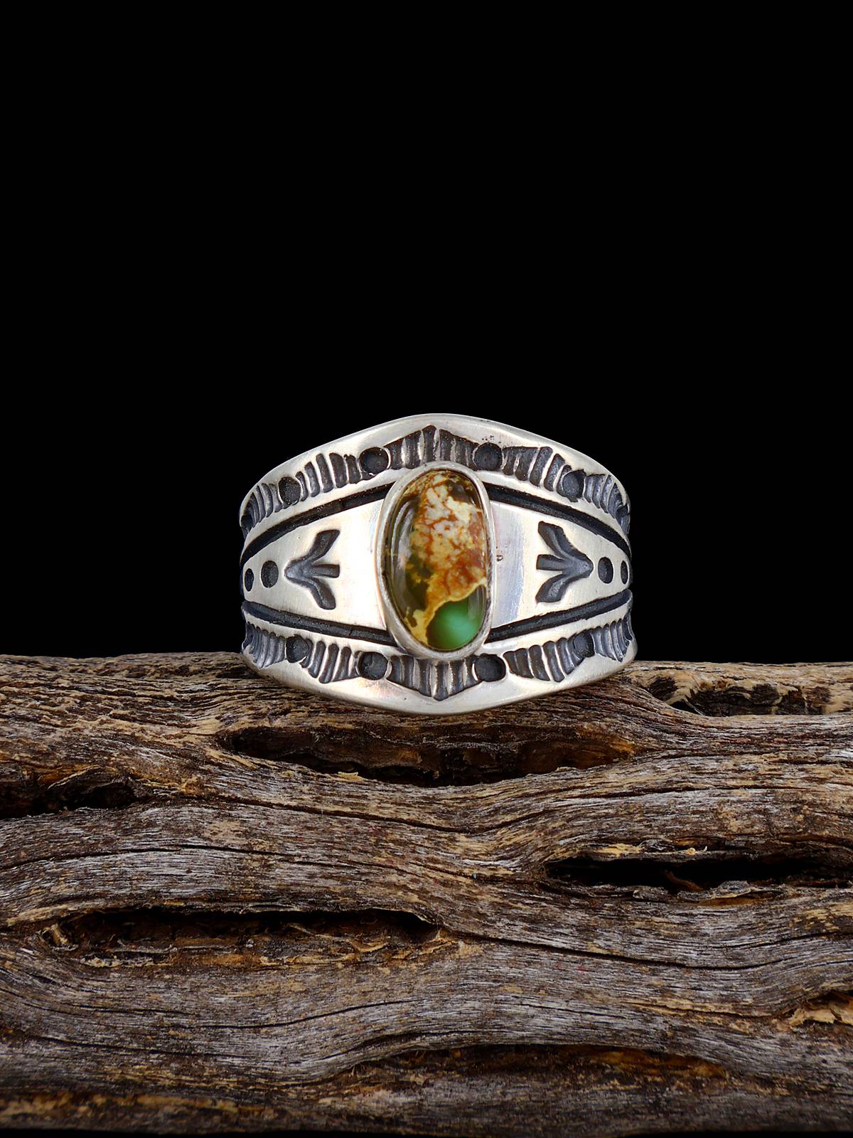 Natural Royston Turquoise Sterling Silver Ring Size 8