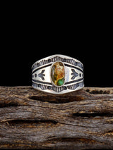 Natural Royston Turquoise Sterling Silver Ring Size 8