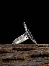 Navajo Sterling Silver Storyteller Ring Size 7 1/2