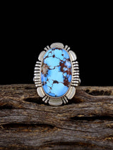 Sterling Silver Golden Hill Turquoise Ring, Size 6