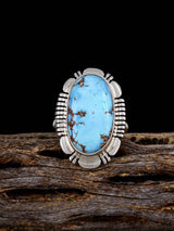 Sterling Silver Golden Hill Turquoise Ring, Size 7