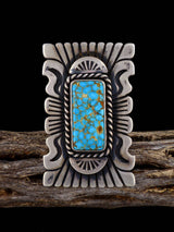 Anillo de plata de ley con turquesa natural Royston, talla 6