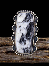 Bague en argent sterling avec incrustation de turquoise Golden Hill, taille 9 1/2