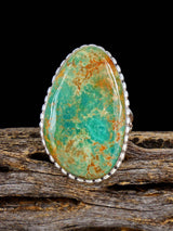 Navajo Pilot Mountain Turquoise Ring, Size 8