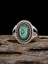 Anneau de corail méditerranéen Navajo, taille 8 1/2