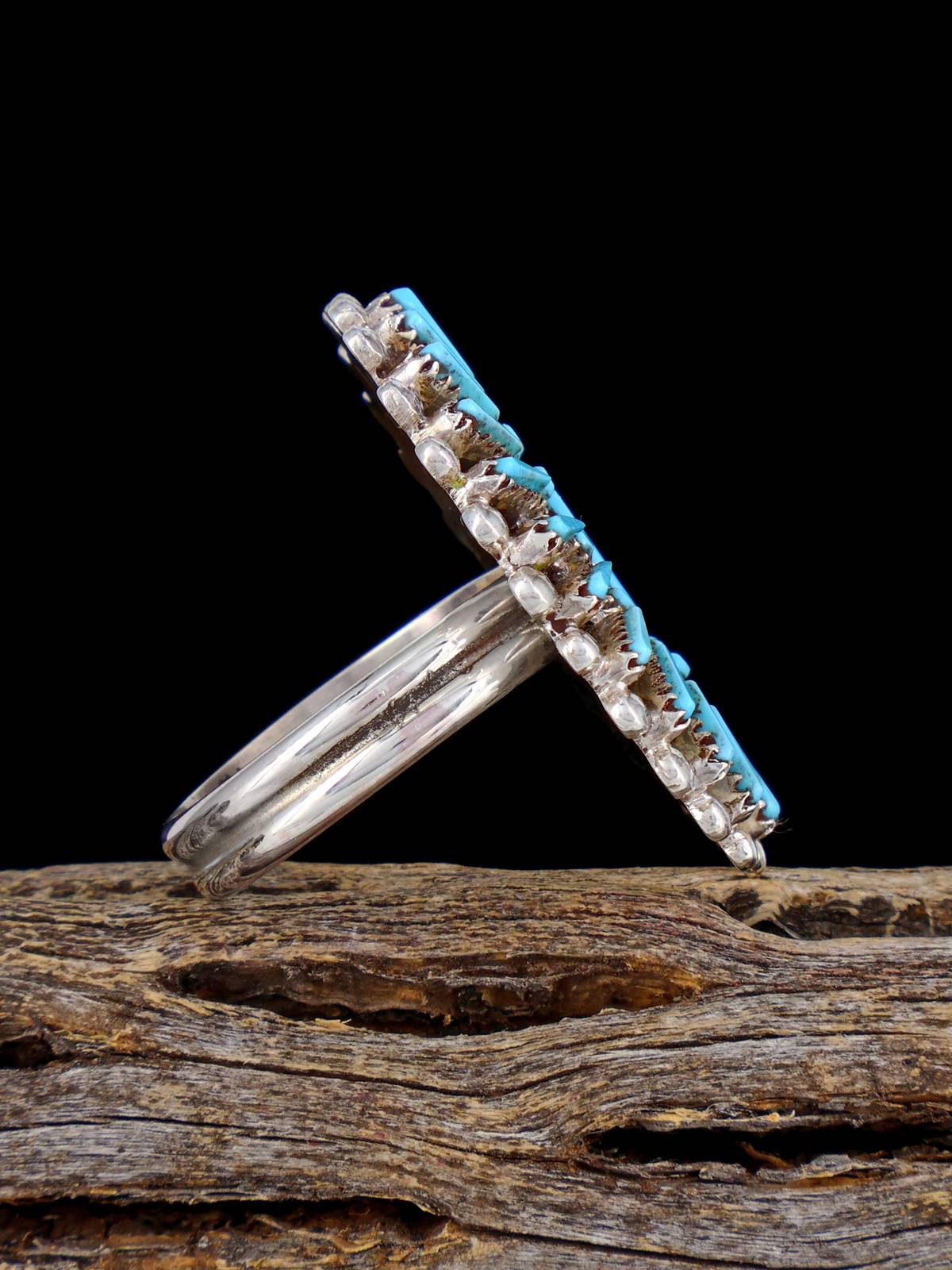 Anillo de coral Zuni, talla 8