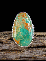 Navajo Pilot Mountain Turquoise Ring, Size 7