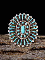 Anillo de coral Zuni, talla 8