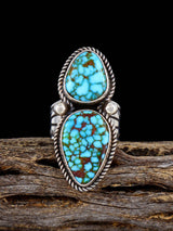 Navajo Kingman Turquoise Ring, Size 7 1/2