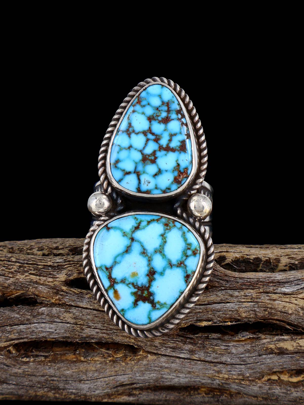 Bague turquoise Kingman, taille 8